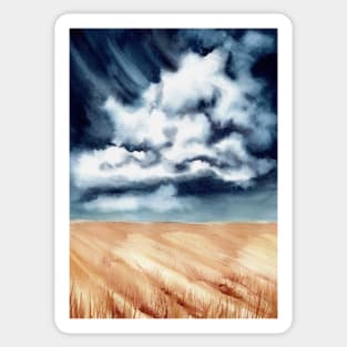 Clouds and Field Sticker